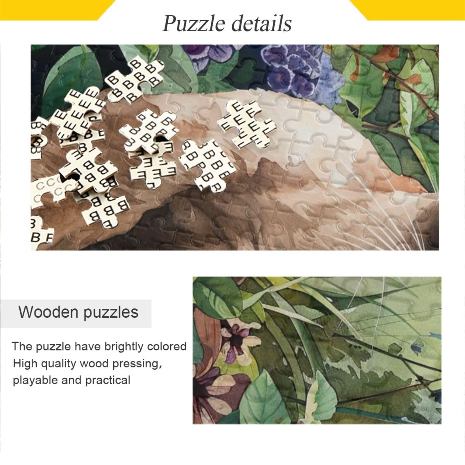 Amazon.com: Jigsaw Puzzle 500 Pieces for Adults Siamese Cat in